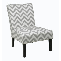 OSP Home Furnishings Victoria Chair in Zig Zag Grey VCT51-Z13